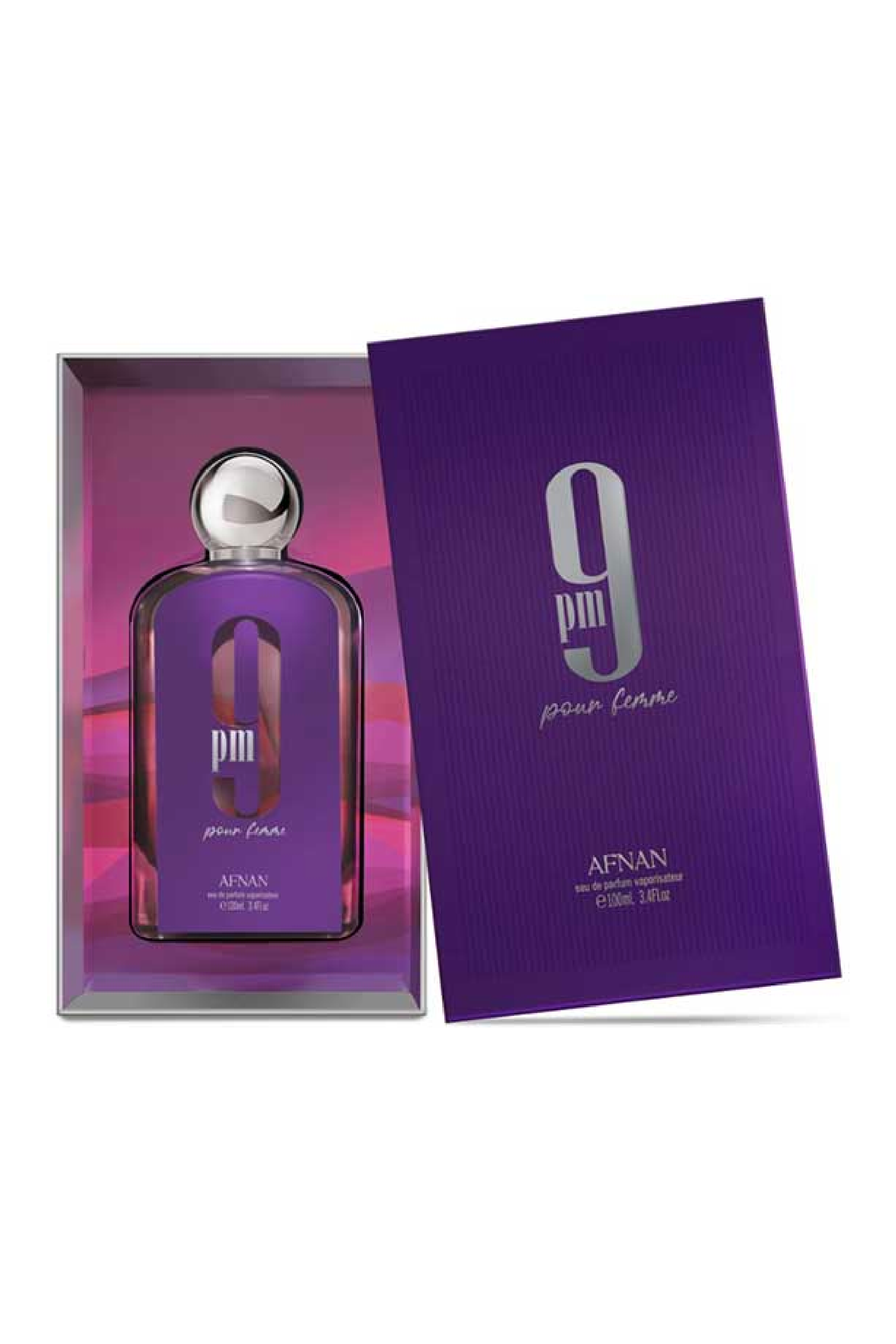 AFNAN 9 pm pour femme EDP 3,4 Oz