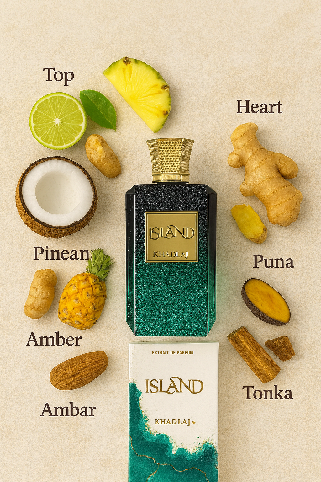 Khadlaj Island Extrait de Parfum U 3.4 onzas