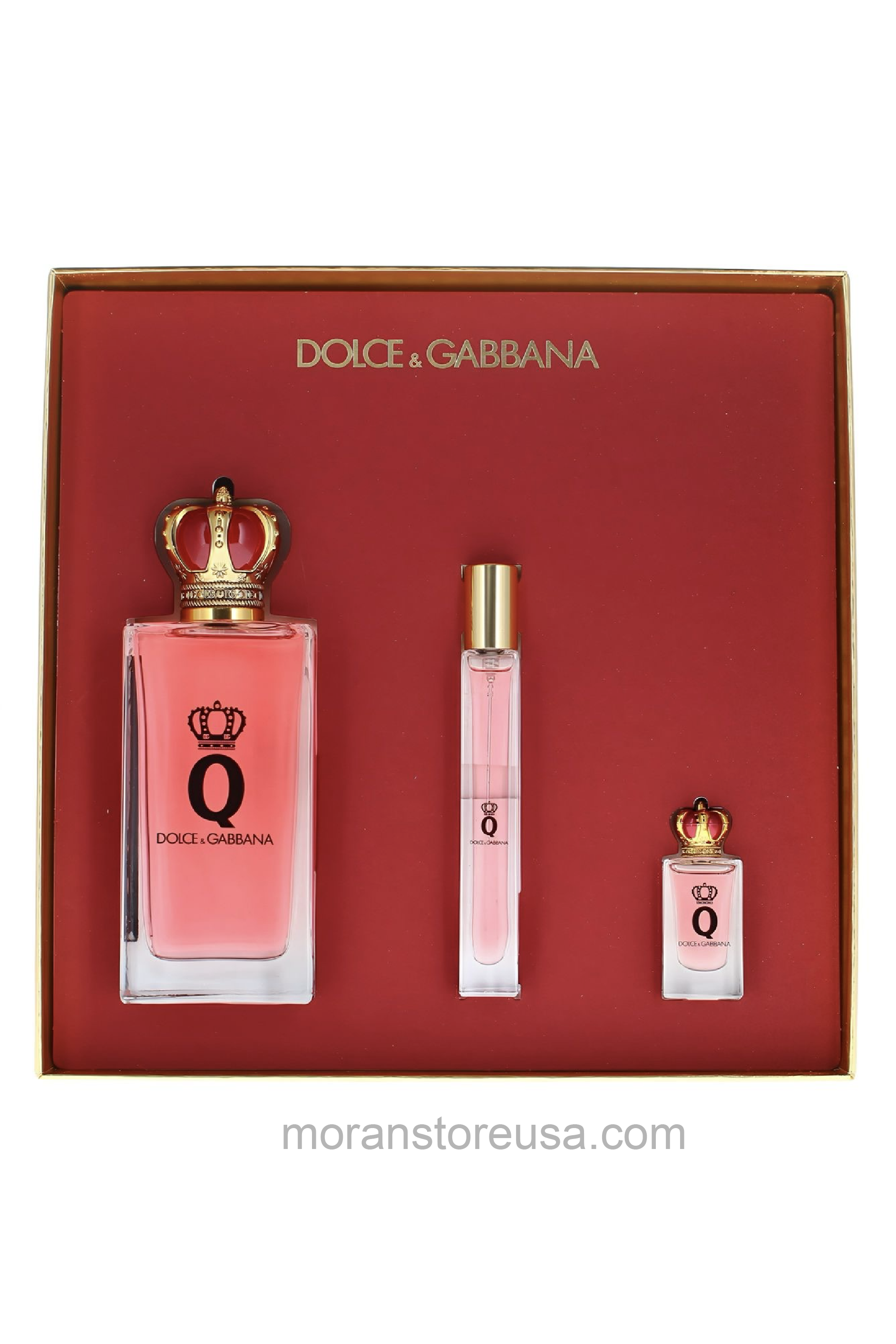 DOLCE & GABBANA Q W EDP  3.4 oz GIFT SET 3 PCS