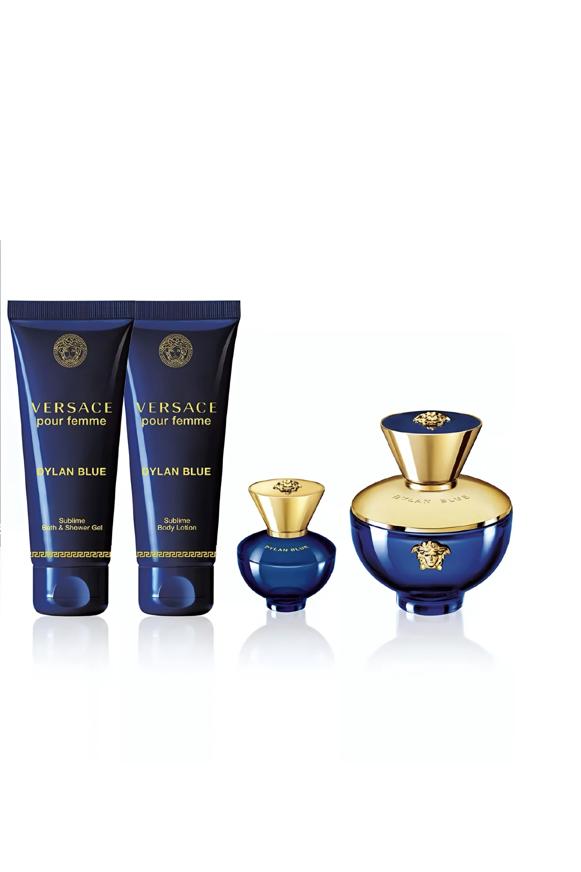 Versace Dylan Blue W EDP 3.4 Oz GIFT SET 4 PCS
